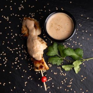 Hähnchen Sate Spieße mit Erdnuss Sauce - 5er