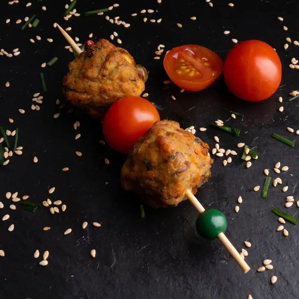 Gemüse Frikadelle Spieß