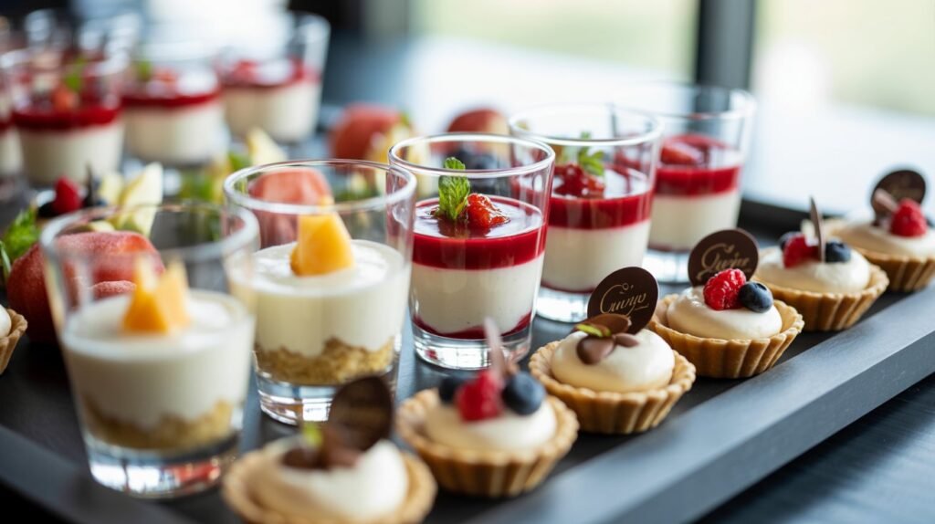 Süße Häppchen & Desserts im Mini-Forma