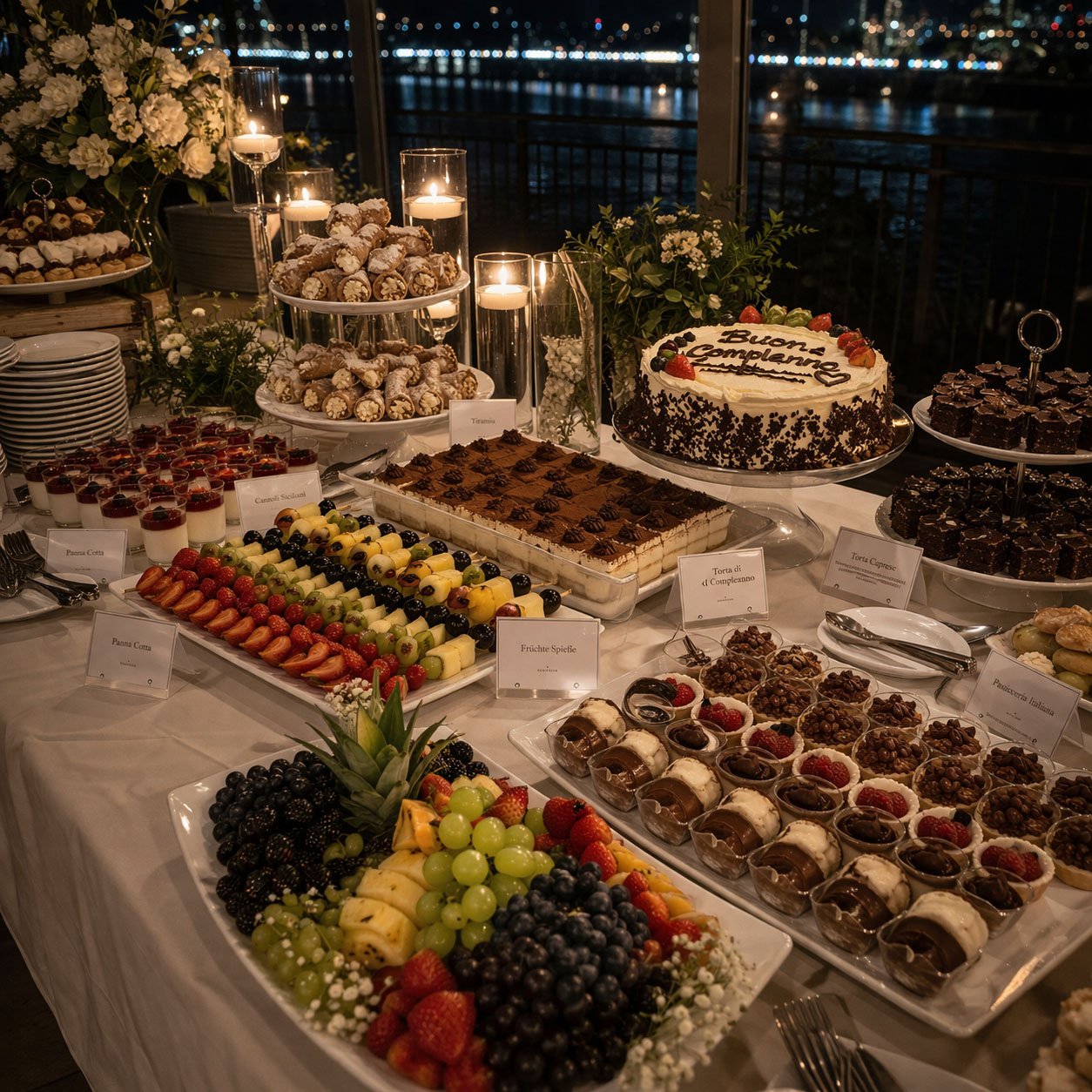 Geburtstags-Dessert Buffet & Kuchen