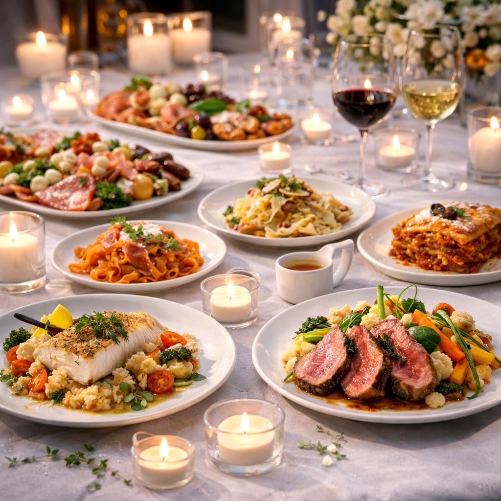 Italienisches Hochzeitsmenü Catering Hamburg Dinner