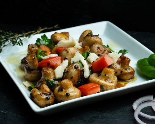Gegrillte Champignons