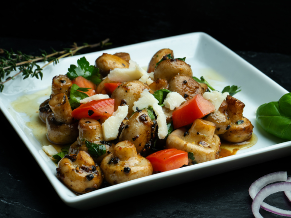 Gegrillte Champignons